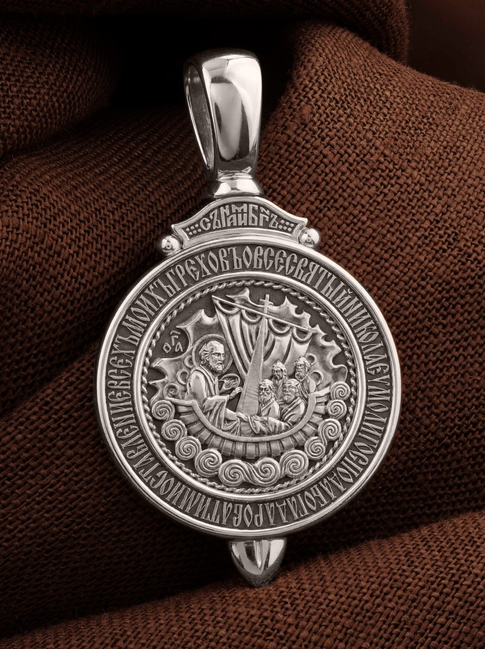 Образок из белого золота