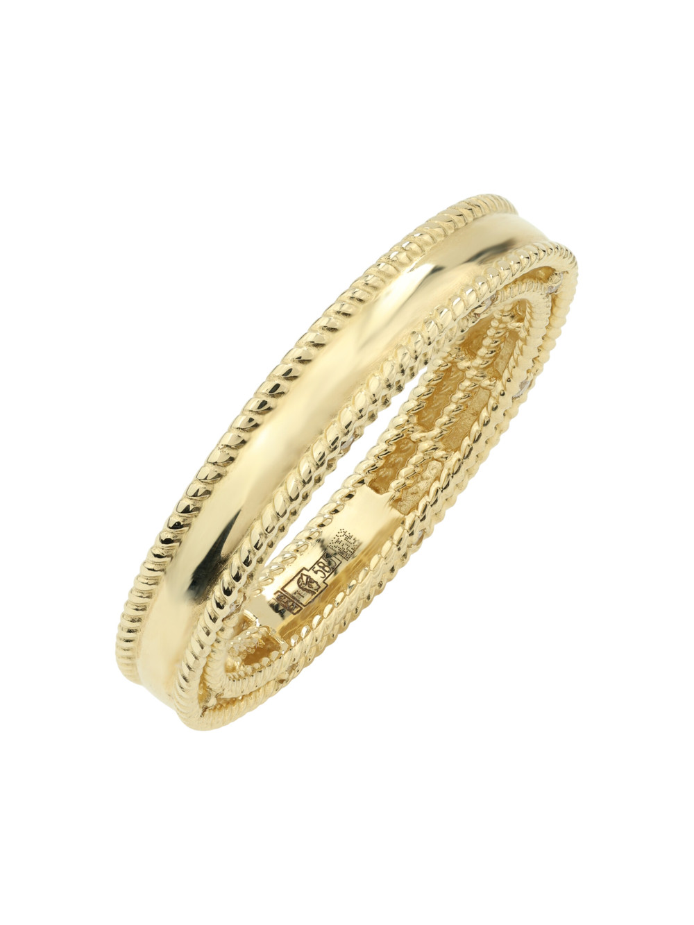 Кольцо из лимонного золота c бриллиантами