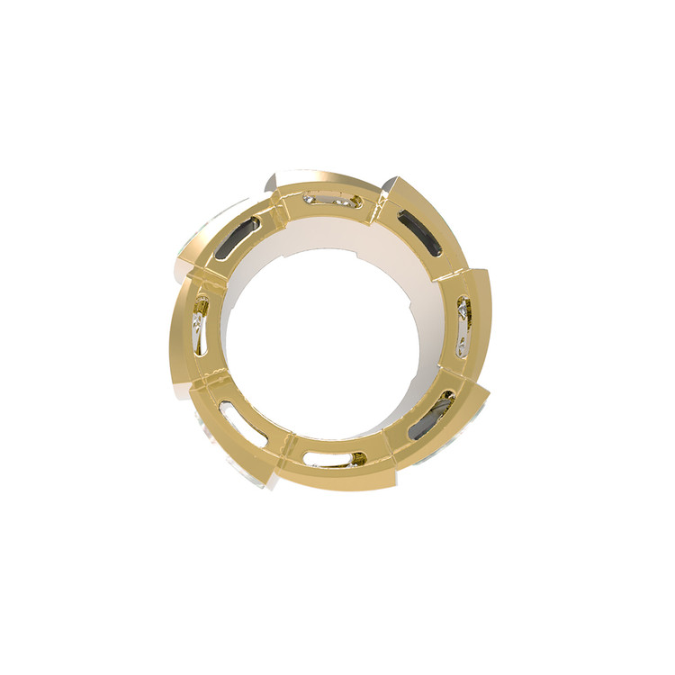 Подвеска из лимонного золота c бриллиантами и перламутром