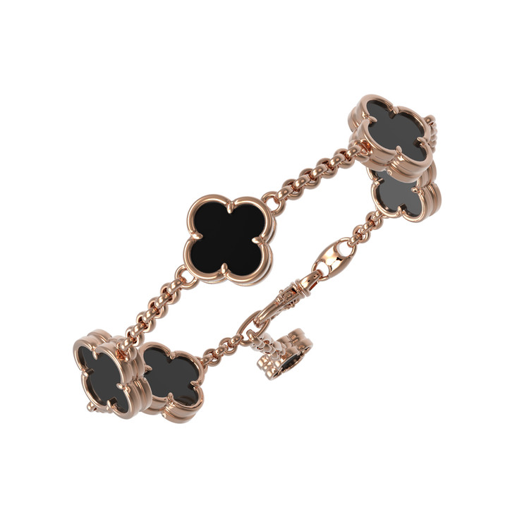 Браслет из золота c ониксом