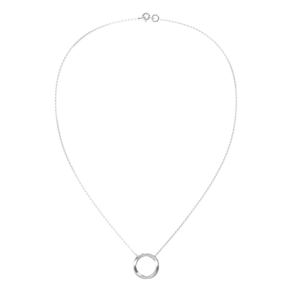 Колье из белого золота c бриллиантами