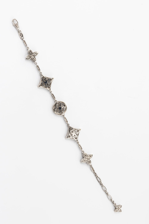 Браслет из белого золота c бриллиантами