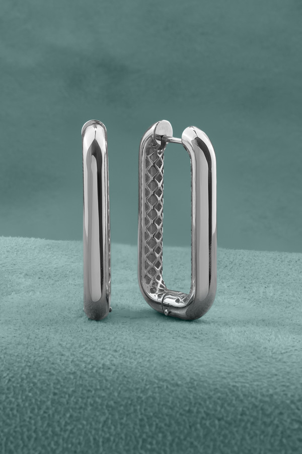 Серьги из белого золота