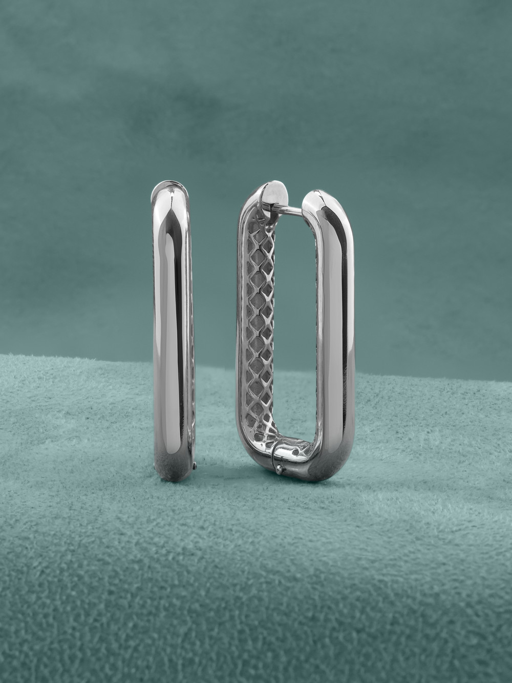 Серьги из белого золота