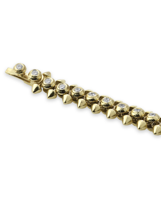 Браслет из лимонного золота c бриллиантами