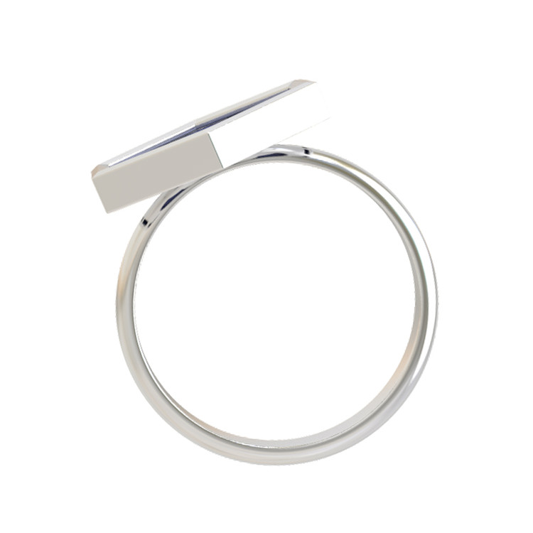 Кольцо из белого золота c лазуритом