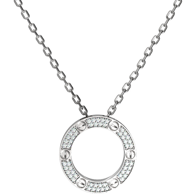 Колье из белого золота c бриллиантами