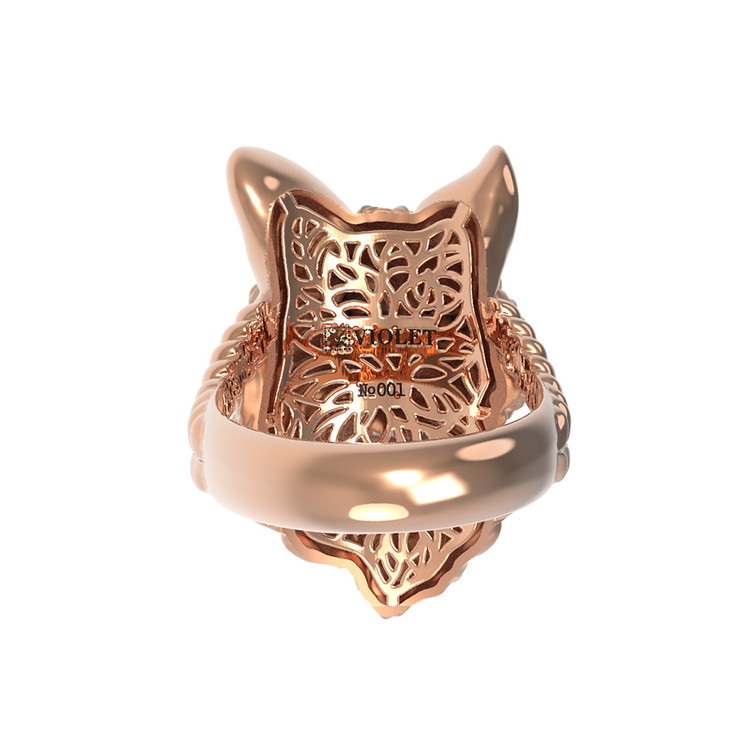 Кольцо из золота c эмаль