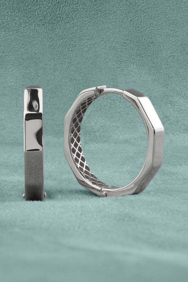 Серьги из белого золота