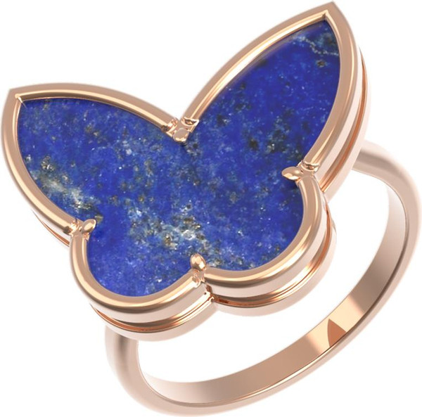 Кольцо из золота c лазуритом