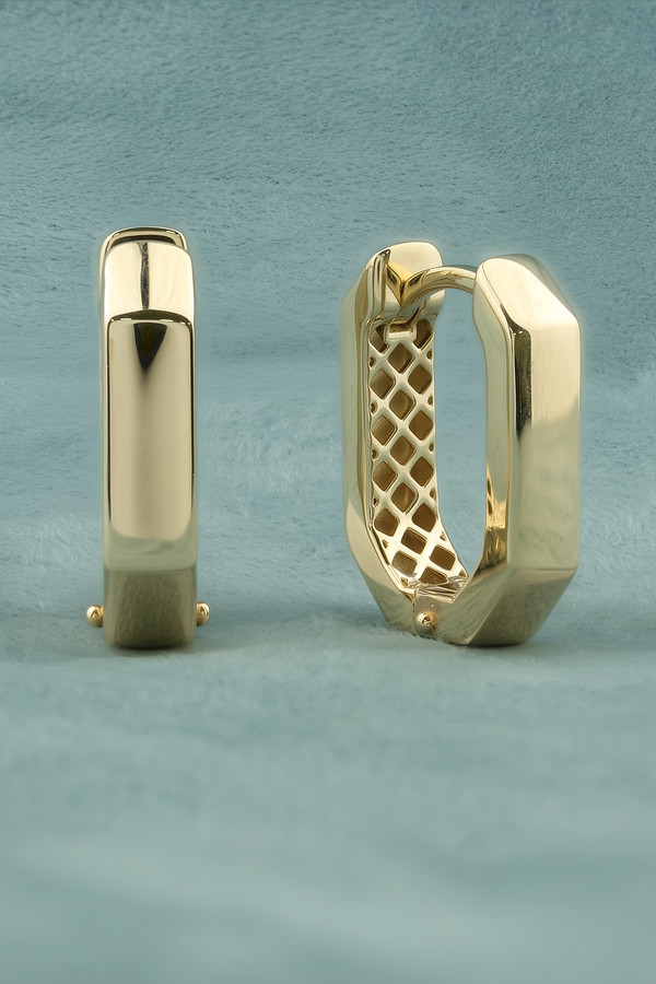 Серьги из лимонного золота