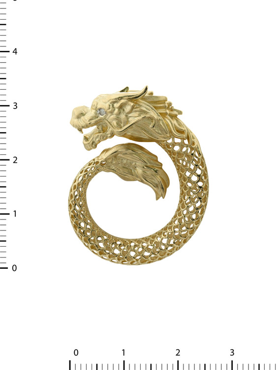 Подвеска из лимонного золота c бриллиантами