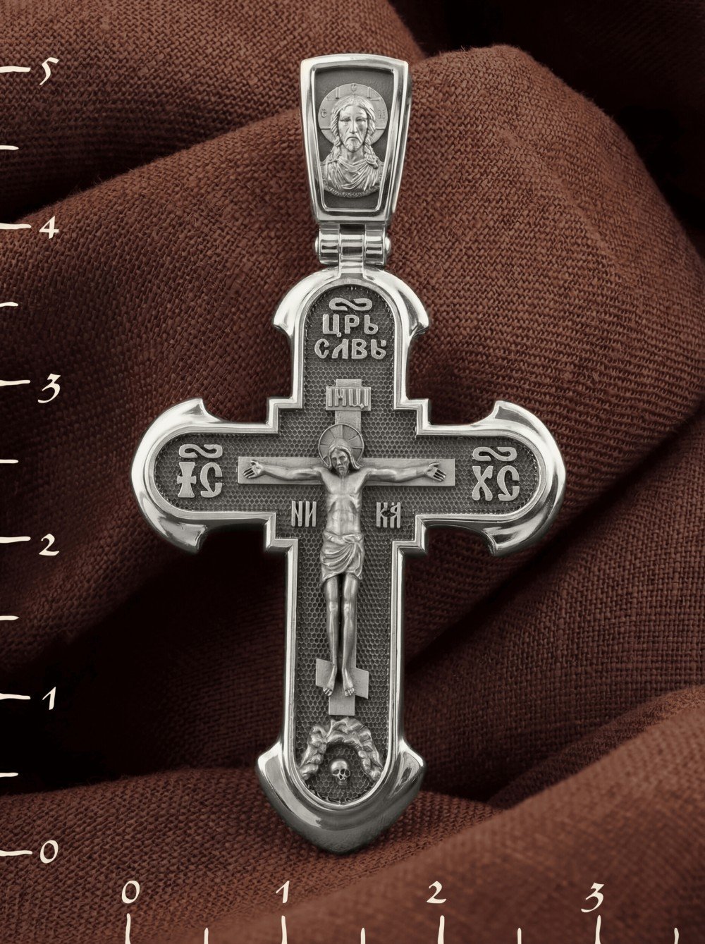 Крест из белого золота