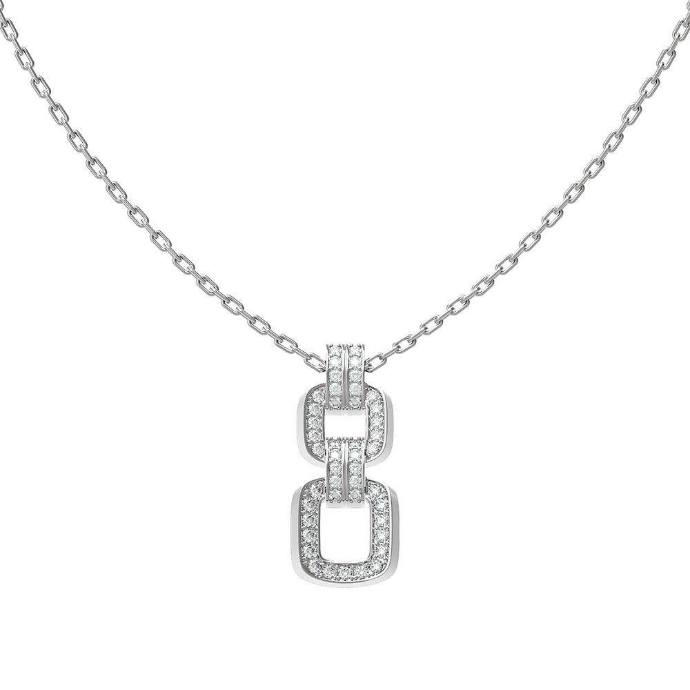 Колье из белого золота c бриллиантами