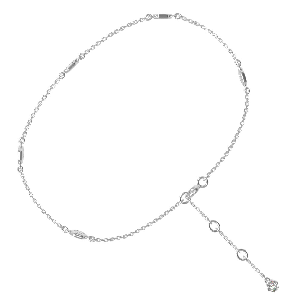 Браслет из белого золота c бриллиантами