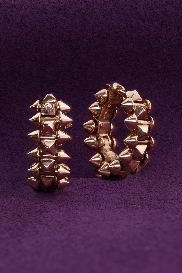 Серьги из розового золота