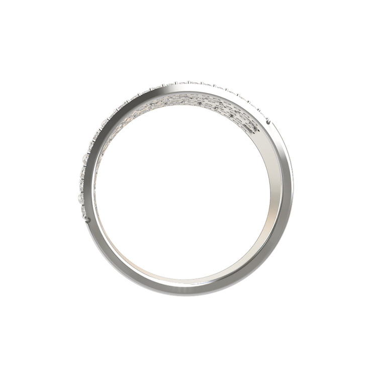 Кольцо из белого золота c бриллиантами