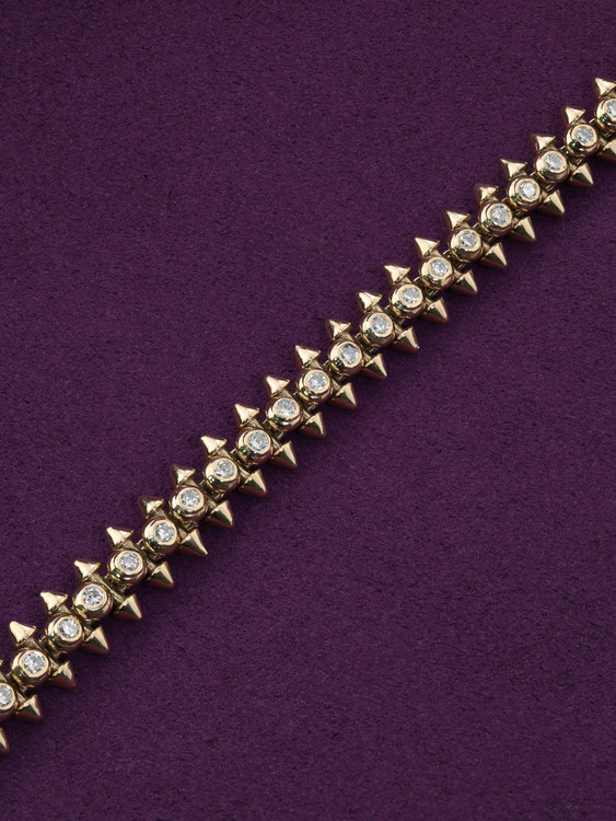 Браслет из лимонного золота c бриллиантами