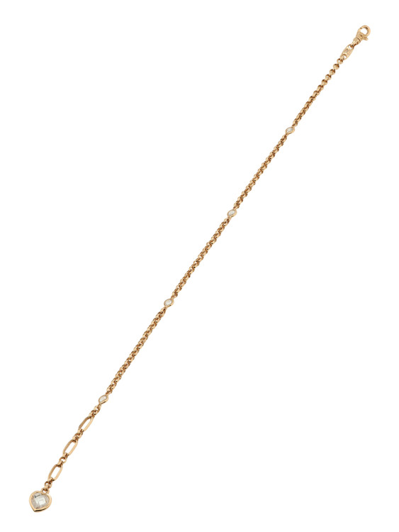 Браслет из золота c фианитом