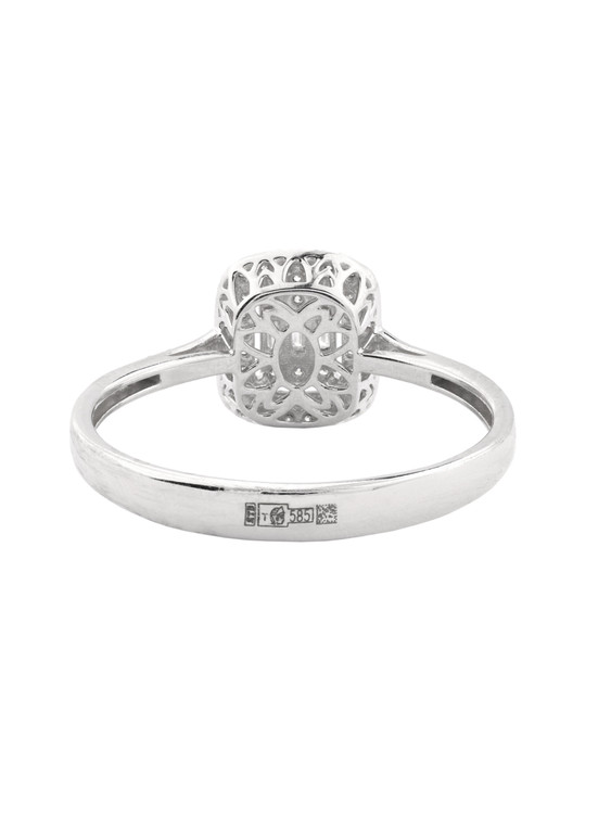 Кольцо из белого золота c бриллиантами