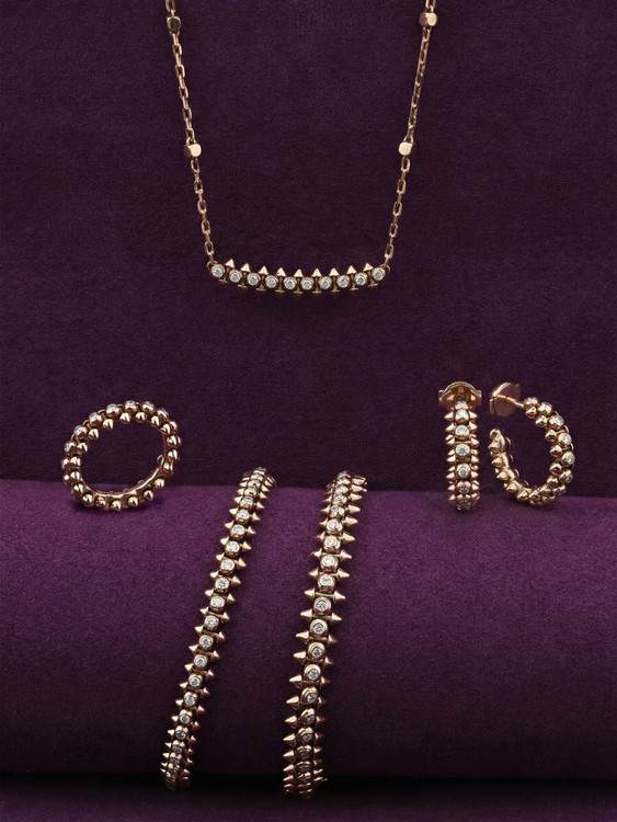 Браслет из розового золота c бриллиантами