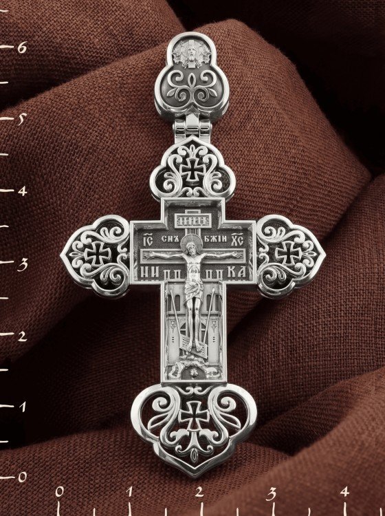 Крест из белого золота