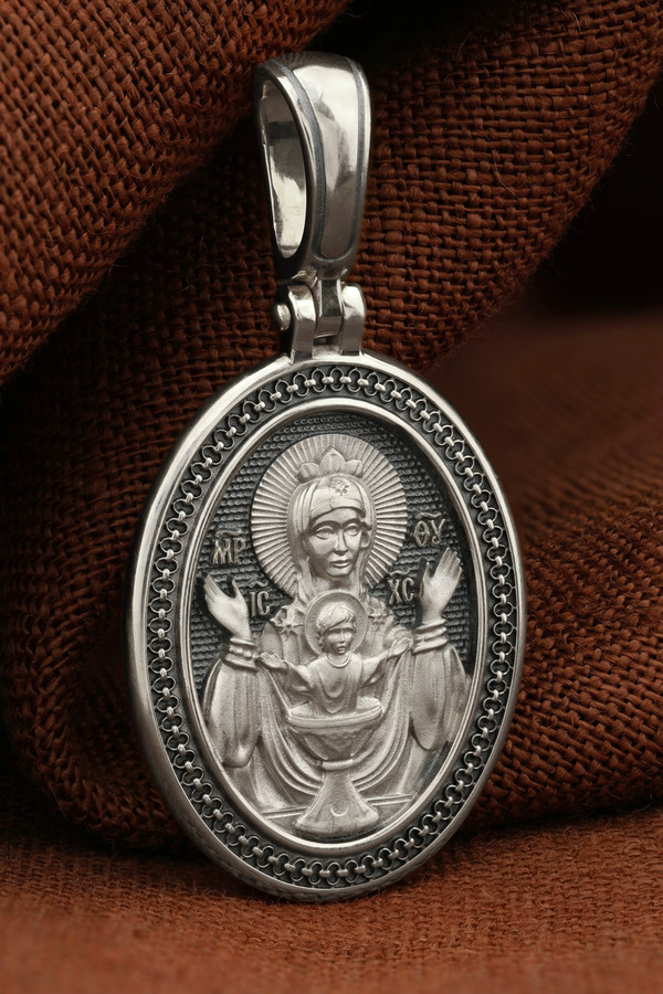 Образок из белого золота