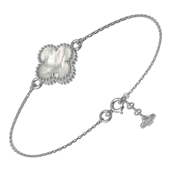 Браслет из белого золота c перламутром