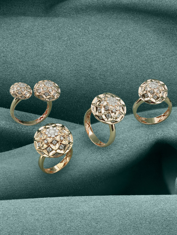 Кольцо из золота c бриллиантами