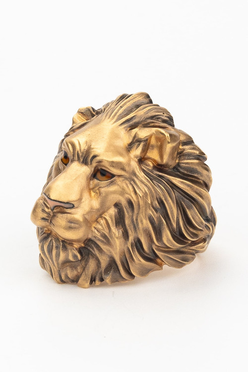 Кольцо из золота c эмаль