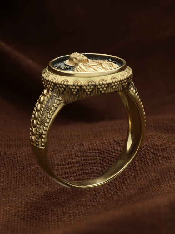 Кольцо из лимонного золота