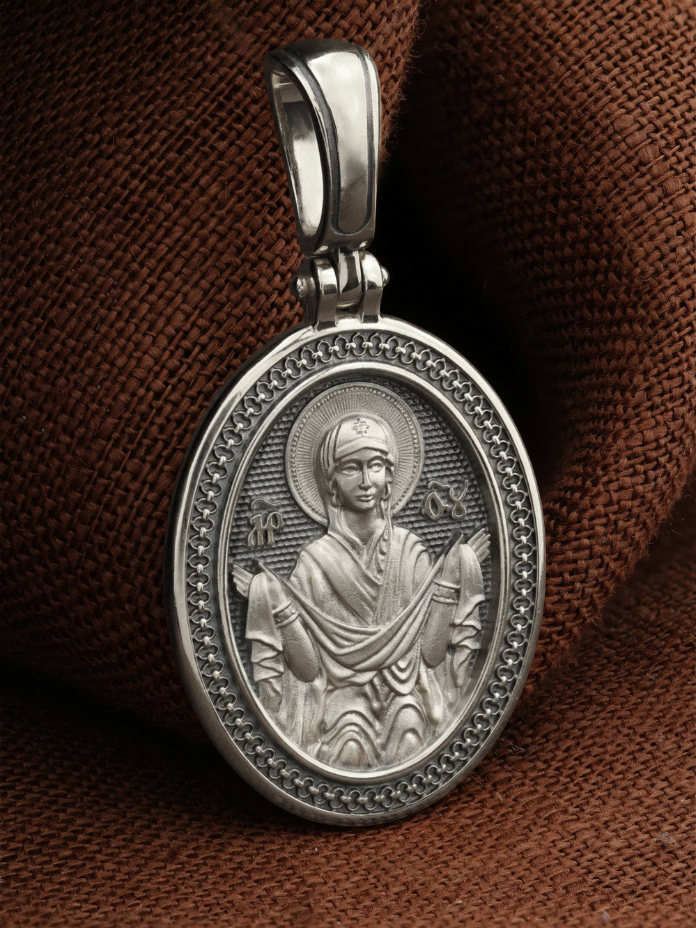 Образок из белого золота