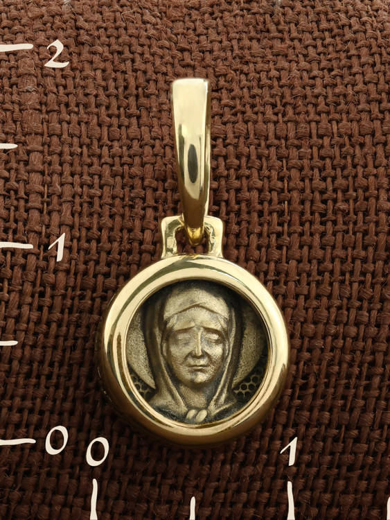 Образок из лимонного золота