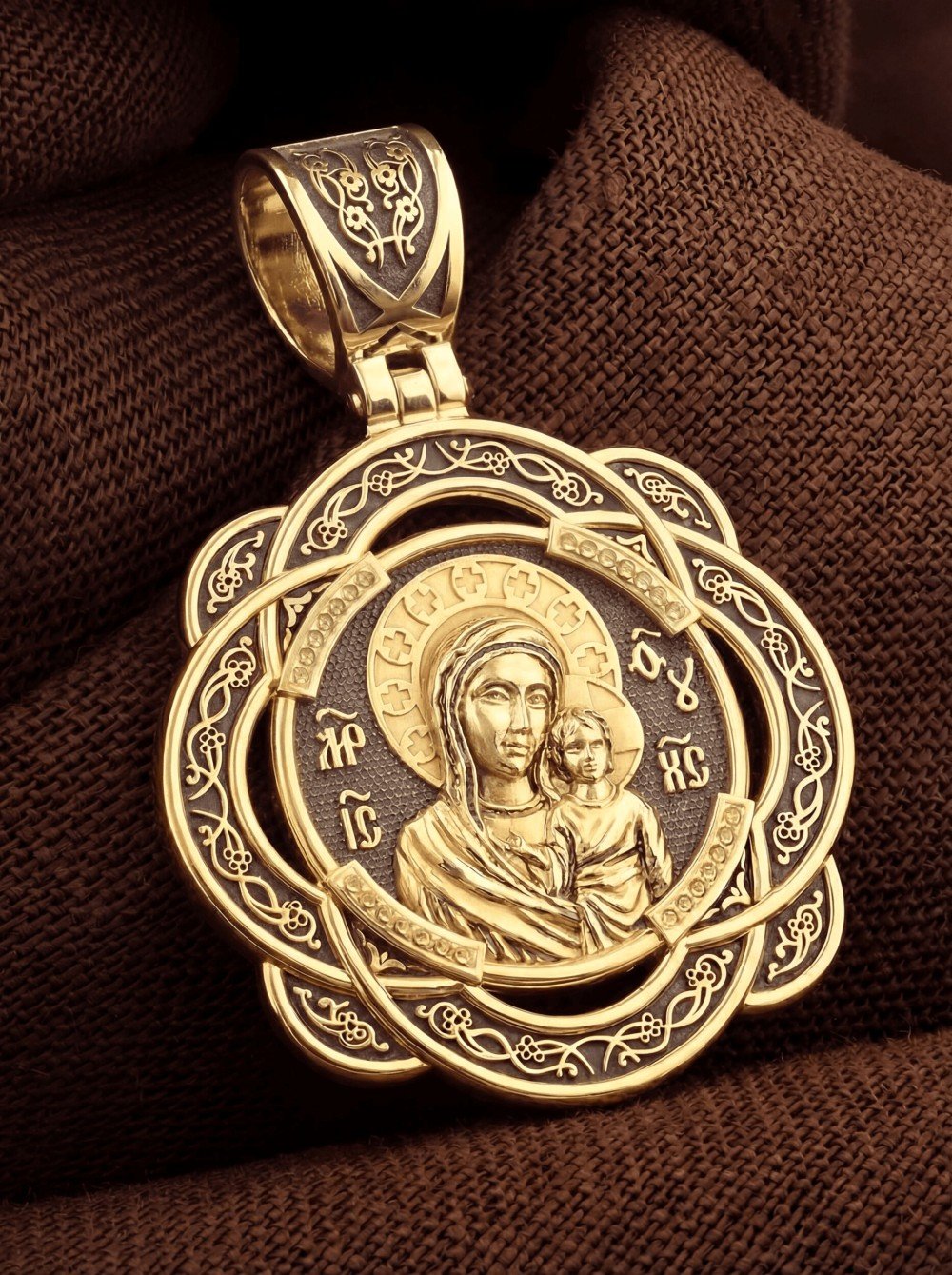 Образок из лимонного золота